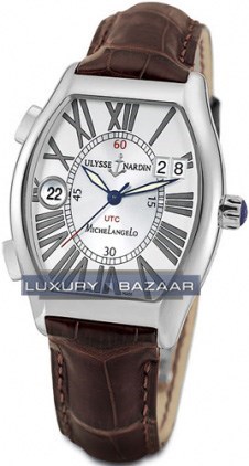 Ulysse Nardin Michelangelo Gigante UTC (SS / Silver / Leather) 2